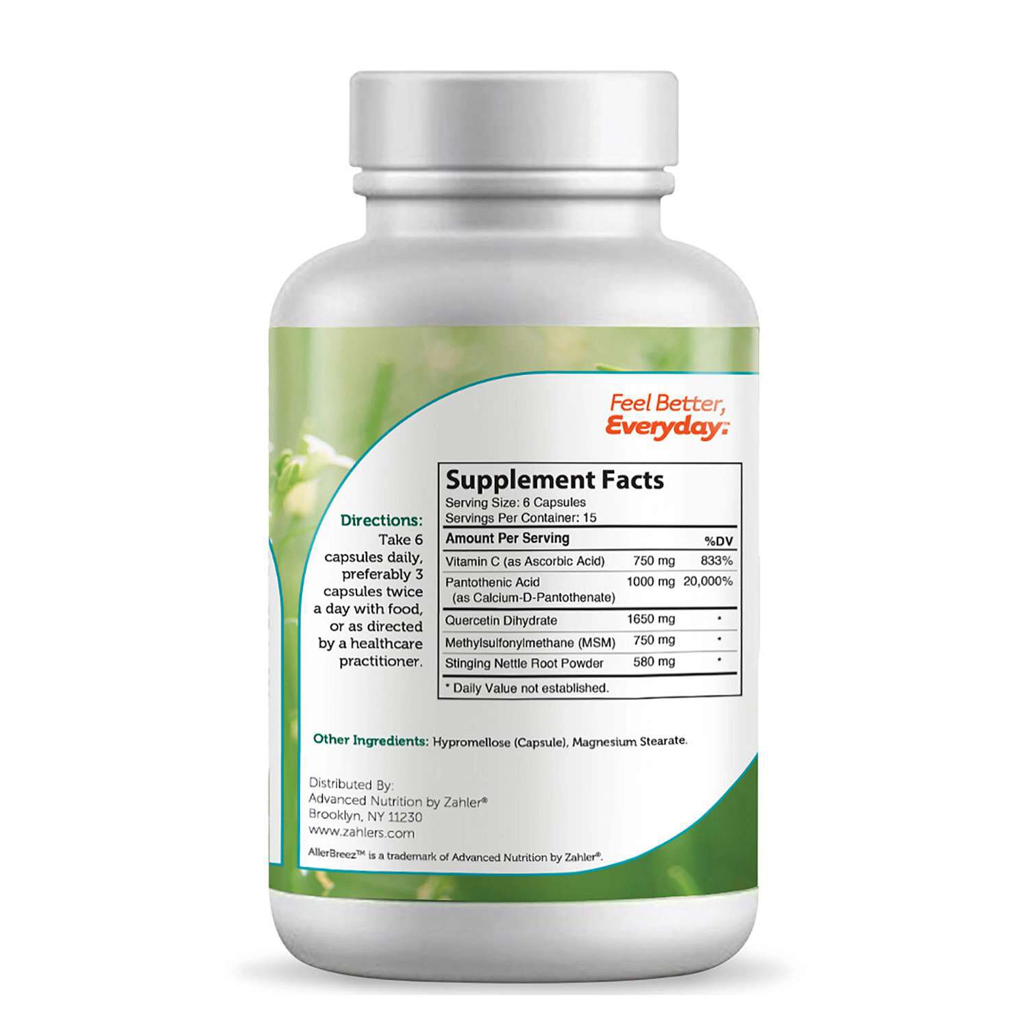 AllerBreez&trade; - 90 Capsules (15 Servings)